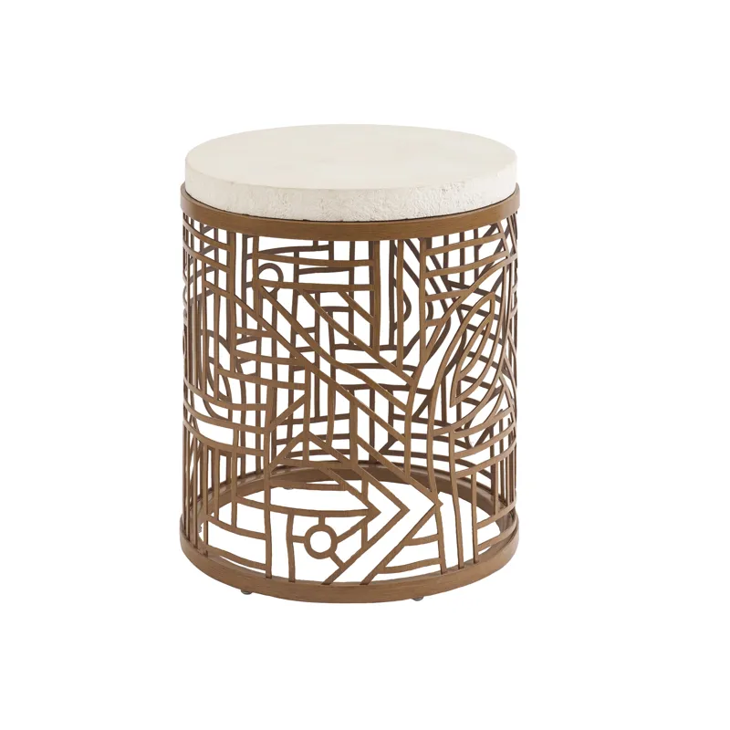 Palm Desert Poolside Palm Desert Pooolside Round End Table