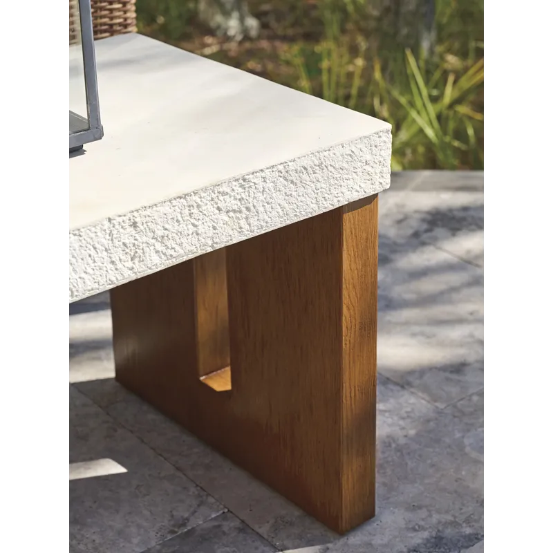 Palm Desert Poolside Rectangular End Table