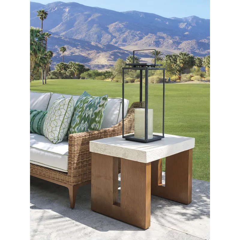 Palm Desert Poolside Rectangular End Table