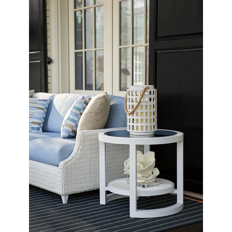 Ocean Breeze Promenade Round End Table