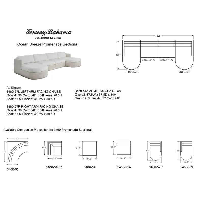 Ocean Breeze Promenade Sectional
