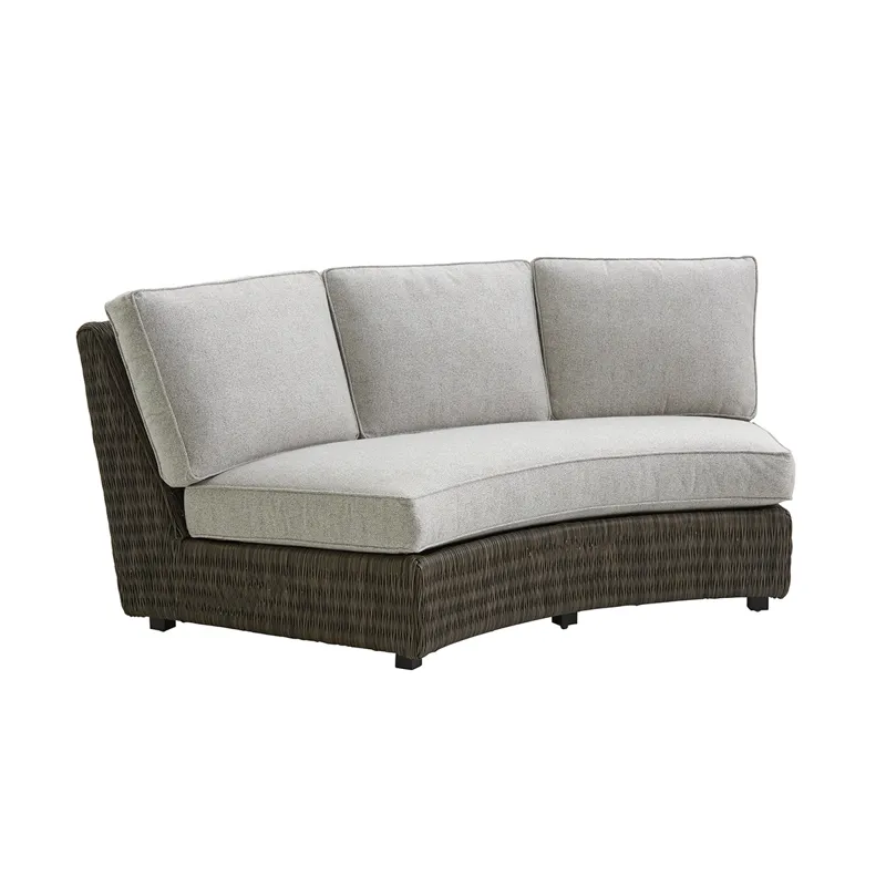 Cypress Point Ocean Terrace Curved Sectional Armless Sofa