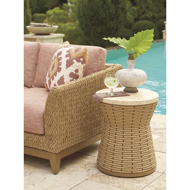 Los Altos Valley View Round Side Table
