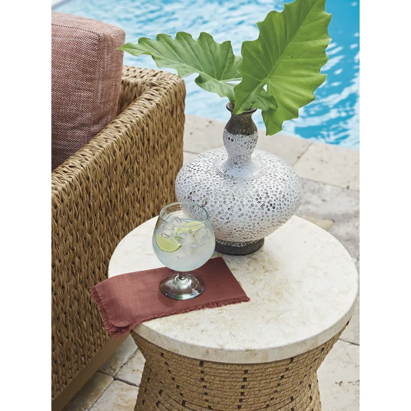 Los Altos Valley View Round Side Table