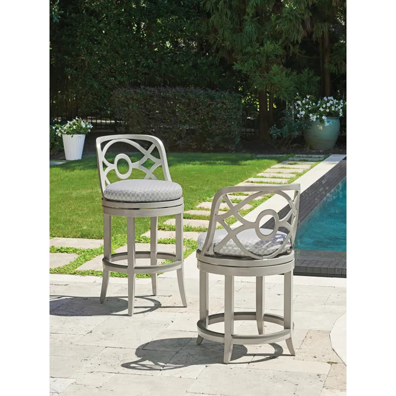 Silver Sands Swivel Bar Stool