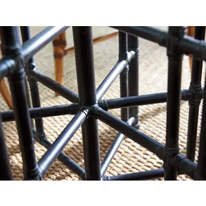 Twin Palms Stellaris Dining Table With 54 Inch Glass Top