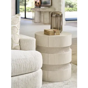 Copacabana Bianca Round End Table