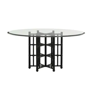 Stellaris Dining Table With 60 Inch Glass Top