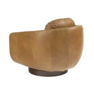 Copacabana Carreta Leather Swivel Chair