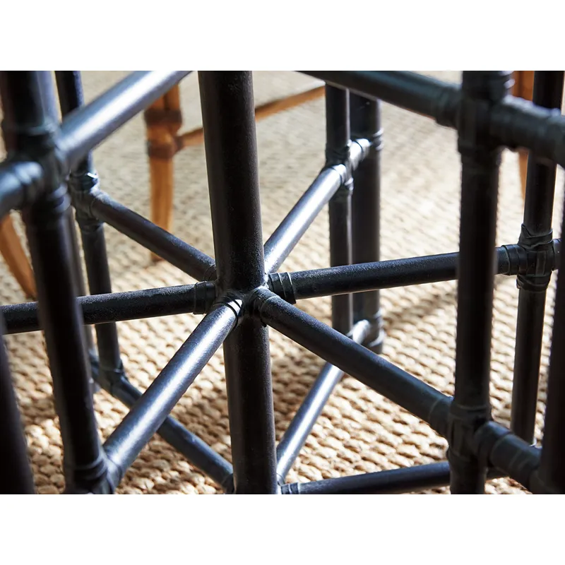 Twin Palms Stellaris Dining Table With 54 Inch Glass Top