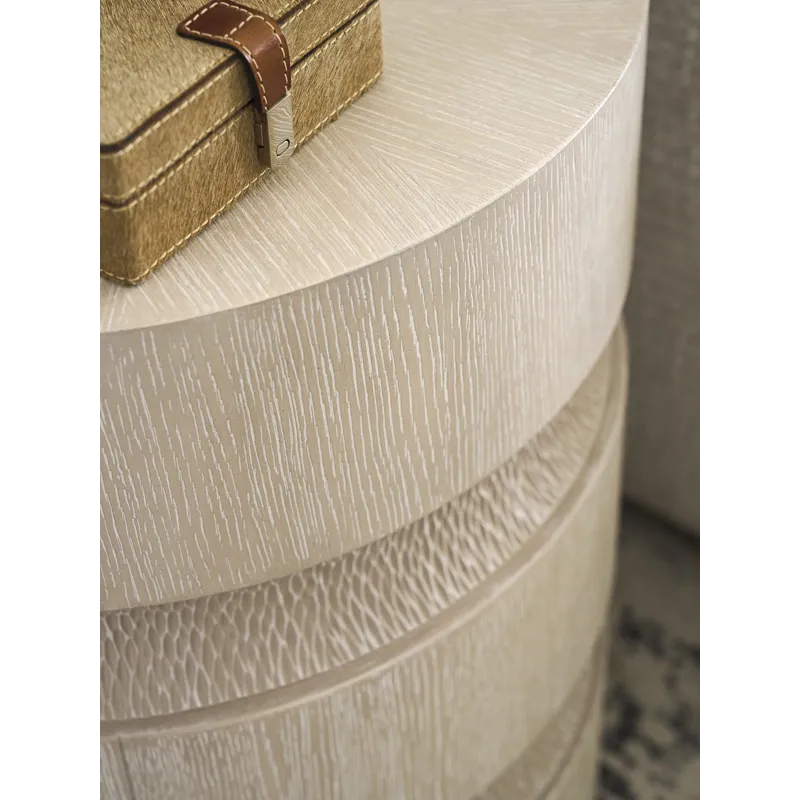 Copacabana Bianca Round End Table
