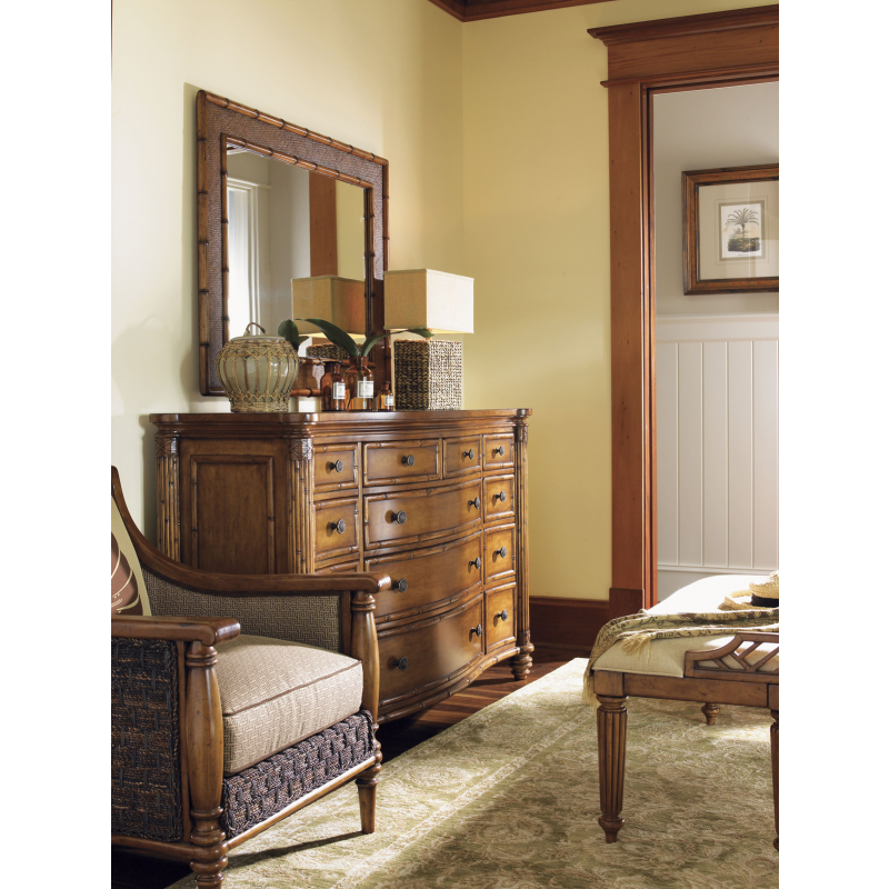 Barbados Triple Dresser Palm Grove Mirror