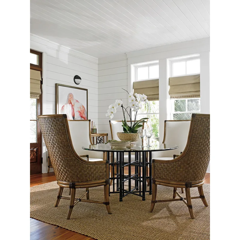 Stellaris Dining Table With 60 Inch Glass Top