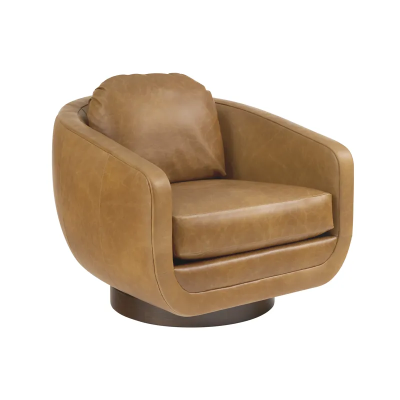 Copacabana Carreta Leather Swivel Chair