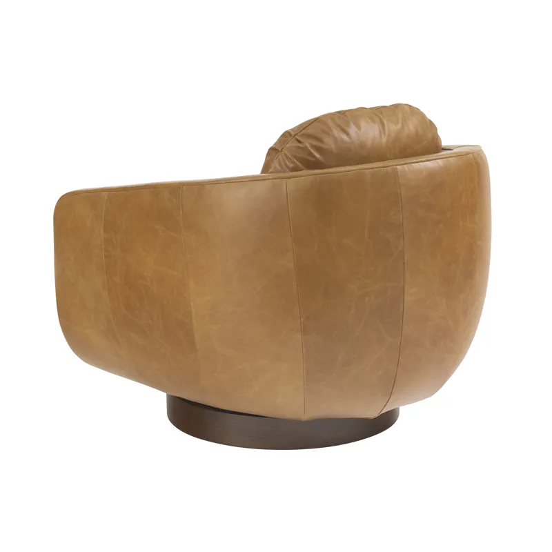 Copacabana Carreta Leather Swivel Chair