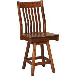 Bourbon Trail Memory Swivel Barstool