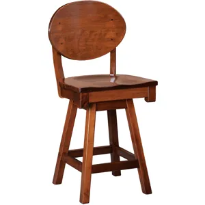 Helvetica Swivel-Bar Height Stool