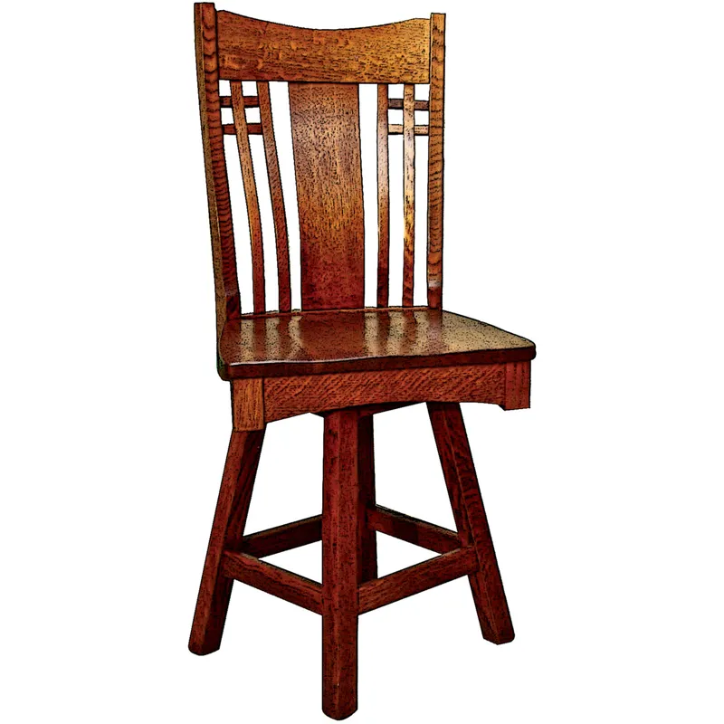 Andalusia Premium Swivel Counter Height Stool