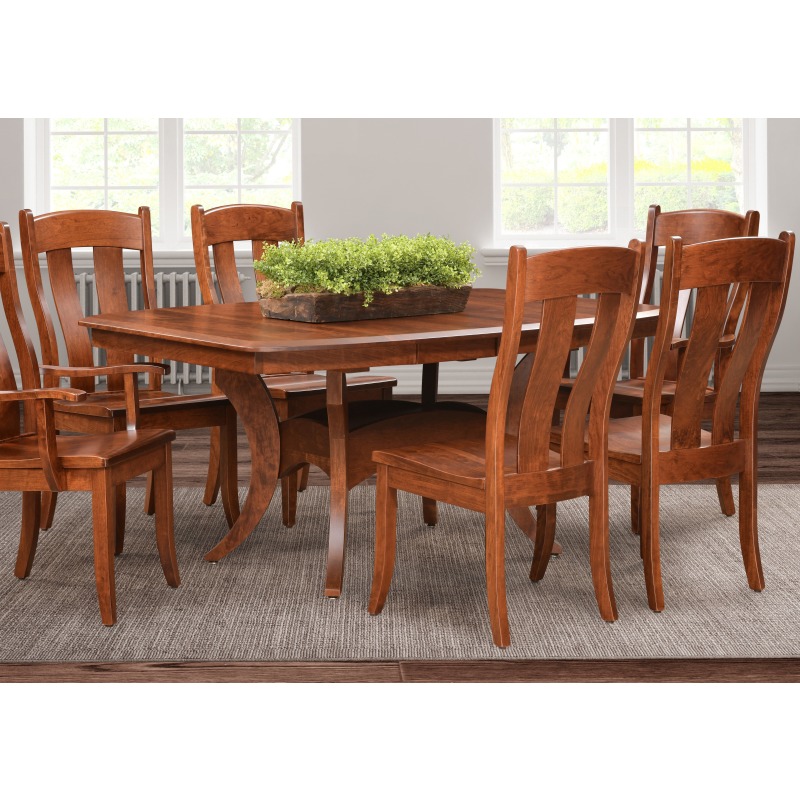Fort Knox 5 PC Dining Set FN42662L+FN642Sx4 by Trailway Amish at