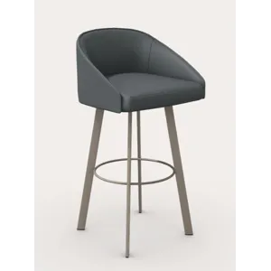 Live Counter Swivel Stool w/Rectangular Metal Legs