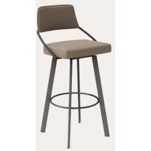 Wish Counter Swivel Stool w/Rectangular Metal Legs