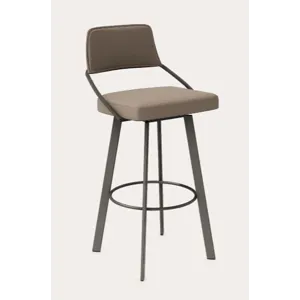 Wish Counter Swivel Stool w/Rectangular Metal Legs
