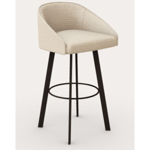 Live Counter Swivel Stool w/Rectangular Metal Legs