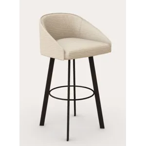 Live Counter Swivel Stool w/Rectangular Metal Legs