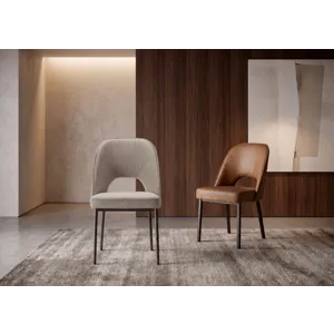 Mia Chair w/Round Wood Legs