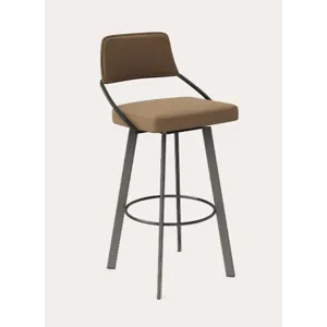 Wish Counter Swivel Stool w/Rectangular Metal Legs