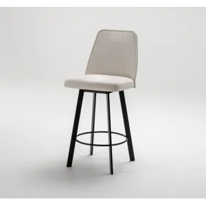Sofia Counter Swivel Stool w/Rectangular Metal Legs