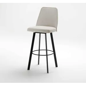 Sofia Counter Swivel Stool w/Rectangular Metal Legs