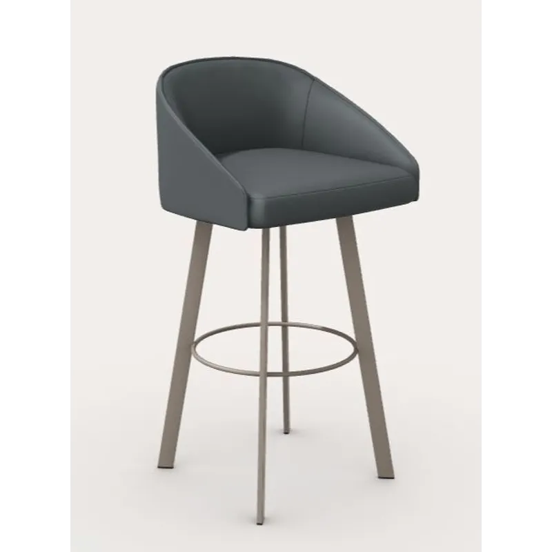 Live Counter Swivel Stool w/Rectangular Metal Legs