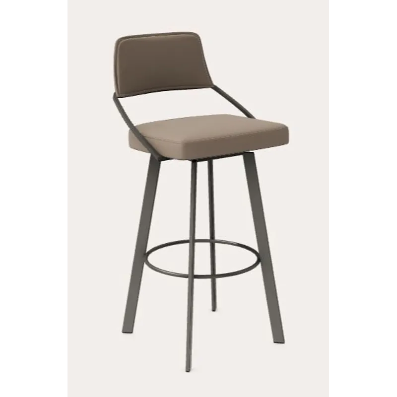 Wish Counter Swivel Stool w/Rectangular Metal Legs