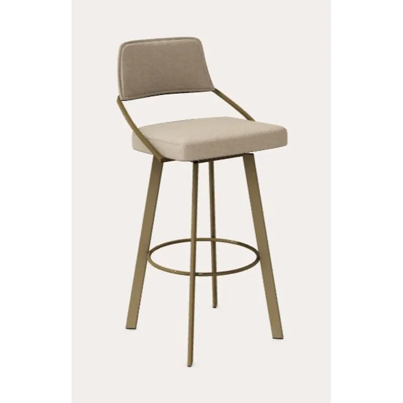 Wish Counter Swivel Stool w/Rectangular Metal Legs