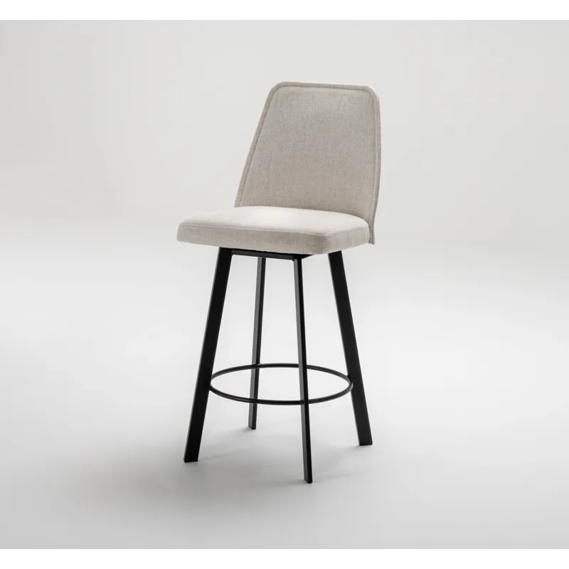 Sofia Counter Swivel Stool w/Rectangular Metal Legs