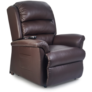 Polaris Large Lift Recliner w/Heat & Massage - Coffee Bean