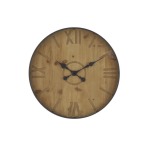 Metal Wood Wall Clock