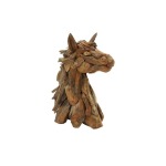 Teak Horse Head