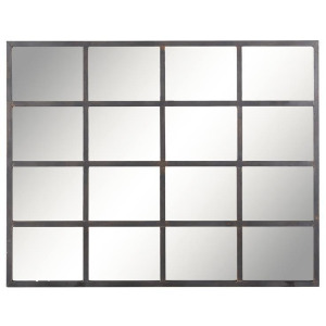 Black Glass Wall Mirror