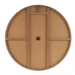 Black Wood Large Decorative Wall Clock with Gold Hands &amp; Number