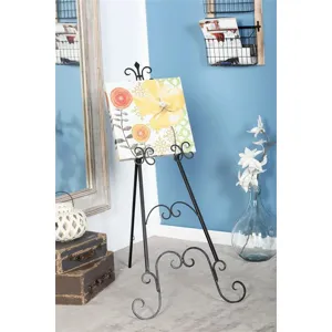 Black Metal Traditional Easel