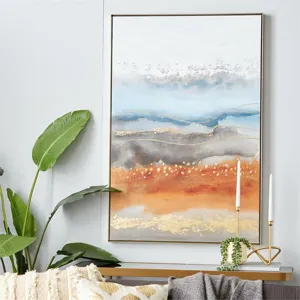 Multi Colored Ceramic Framed Wall Art