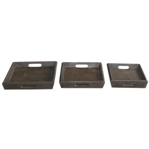 Mango Wood Tray, Set of 3