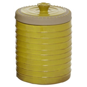 Yellow Ceramic Decorative Jar - Small