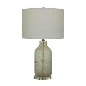 Gray Glass Table Lamp