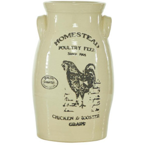White Ceramic Farmhouse Vase
