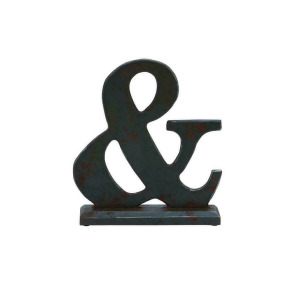 Cosmoliving by Cosmopolitan Dark Grey Wood Decorative Sign