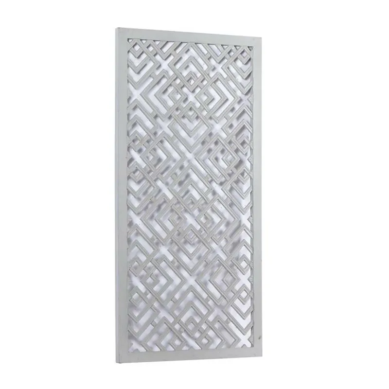 White Wood Farmhouse Abstract Wall Decor