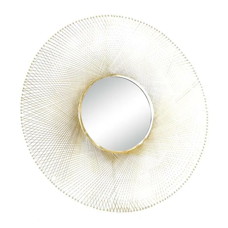 Gold Modern Metal Wall Mirror